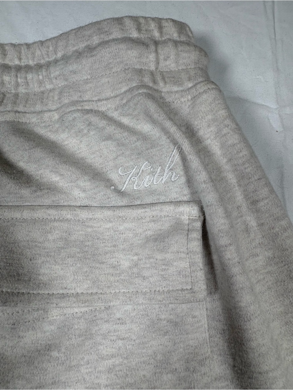Kith Light Gray Drawstring Joggers - Picture 12 of 14
